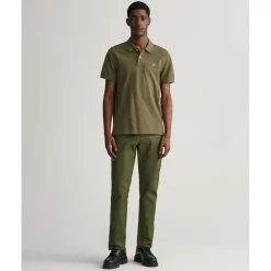 Polo Shirts*Gant Piqué Polo Shirt in Green