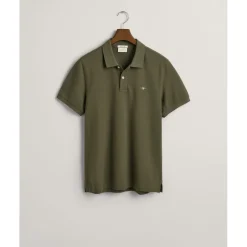 Polo Shirts*Gant Piqué Polo Shirt in Green