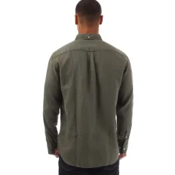 Shirts*Gant Regular Fit Garment Dyed Linen Shirt in Green