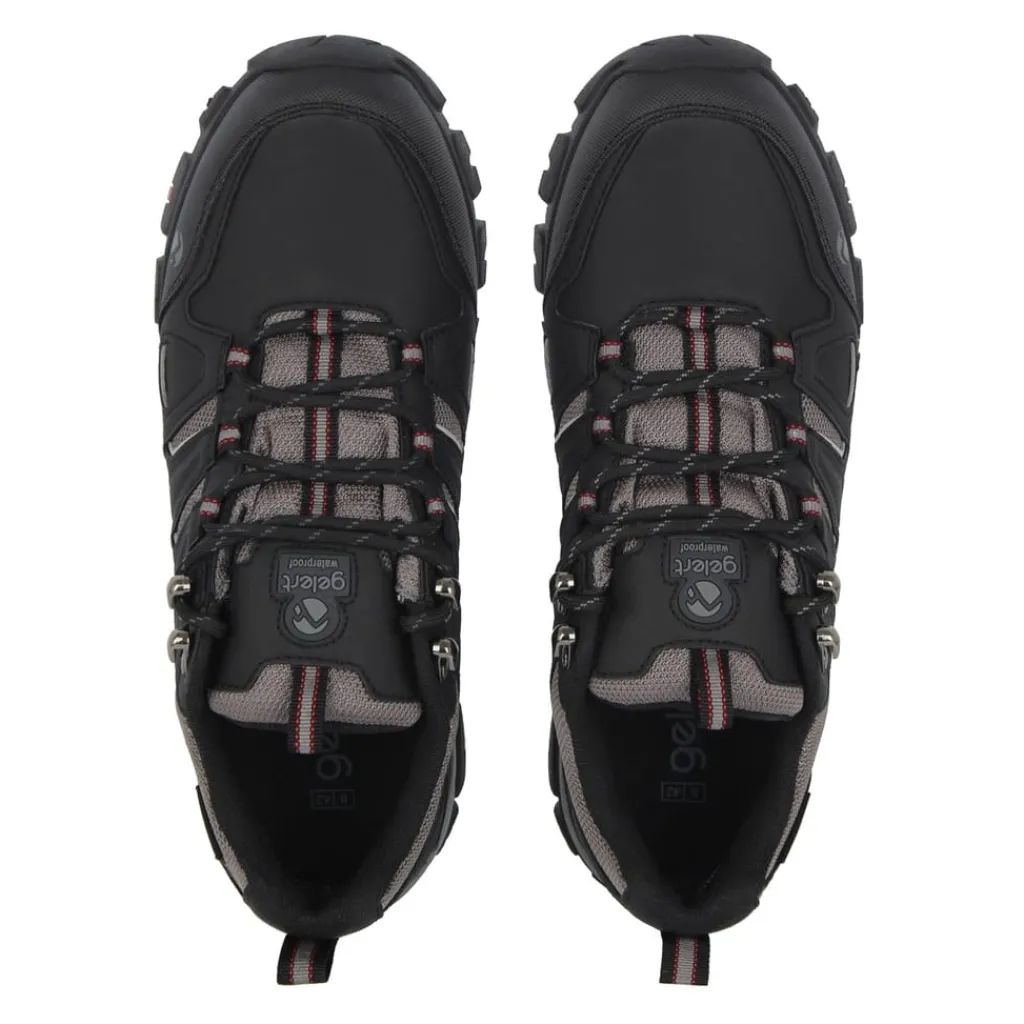 Shoes*Gelert Dusk Hiking Boots Flat Heel in Black