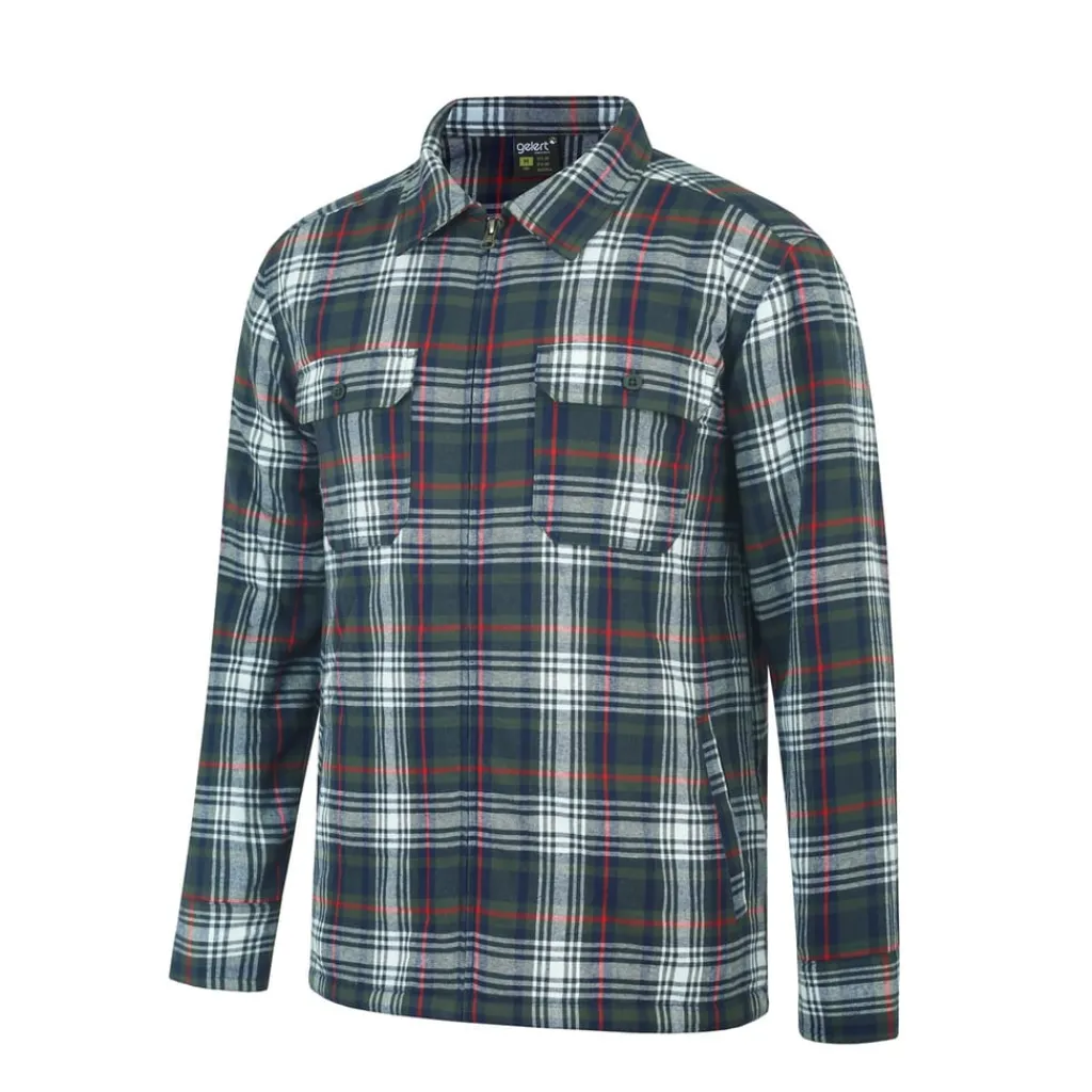 Shirts*Gelert Regular Fit Long Sleeve Flannel Shirt in Green