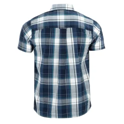 Shirts*Giorgio Mens Short Sleeve Check Shirt in Blue