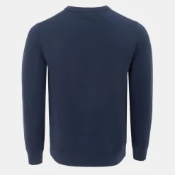Knitwear*Giorgio Mens V Neck Classic Knitted Sweater in Blue