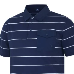 Polo Shirts*Giorgio Stripe Polo in Blue