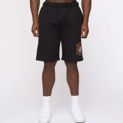 Shorts*Glorious Gangsta Ceazar Jog Shorts in Black