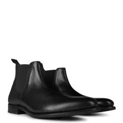 Boots*Grenson Chelsea Low Heel Boots in Black