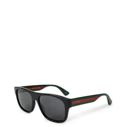 Sunglasses*Gucci Web Square Sunglasses in Black