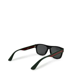 Sunglasses*Gucci Web Square Sunglasses in Black
