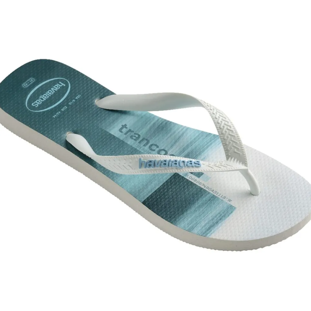 Beach Shoes*Havaianas Surfer in White