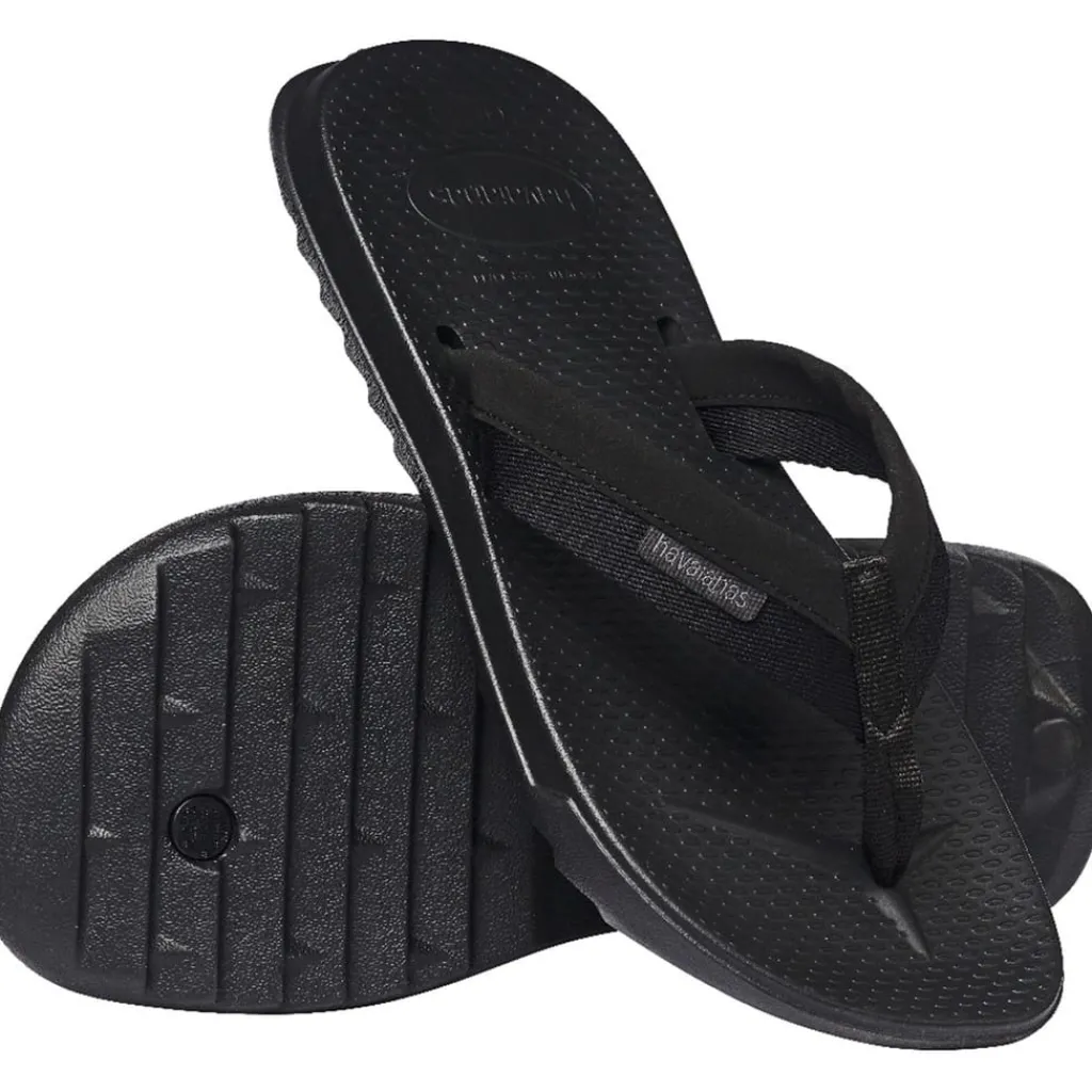 Beach Shoes*Havaianas Track Plus Flatform Flip Flops in Black