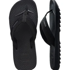 Beach Shoes*Havaianas Track Plus Flatform Flip Flops in Black