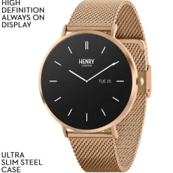 Jewellery-Watches*Henry London Mesh Str Watch in Gold