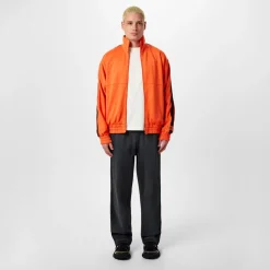 Tracksuits*Heron Preston Full Zip Turtleneck Athletic Top in Orange