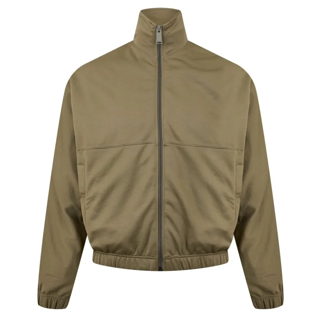 Tracksuits*Heron Preston Mock Neck Logo Athletic Sweatshirt in Green
