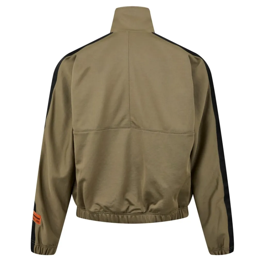 Tracksuits*Heron Preston Mock Neck Logo Athletic Sweatshirt in Green