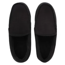 Slippers*Howick Moccasin Slippers in Black