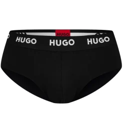 Underwear And Socks*Hugo 3 Pack of Hip Briefs in Black