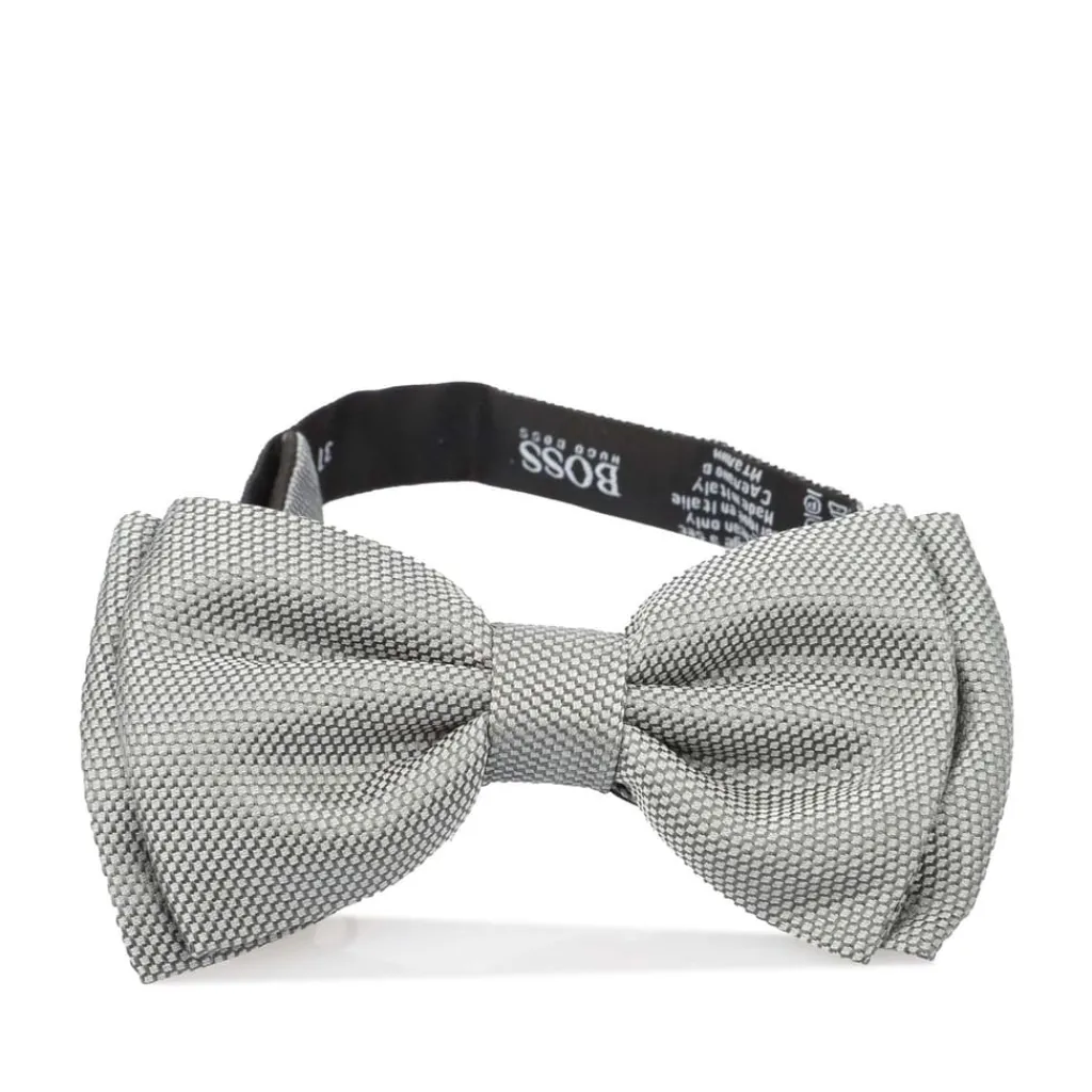 Assorted|Formalwear*Hugo Boss Classic Bow Tie in Silver