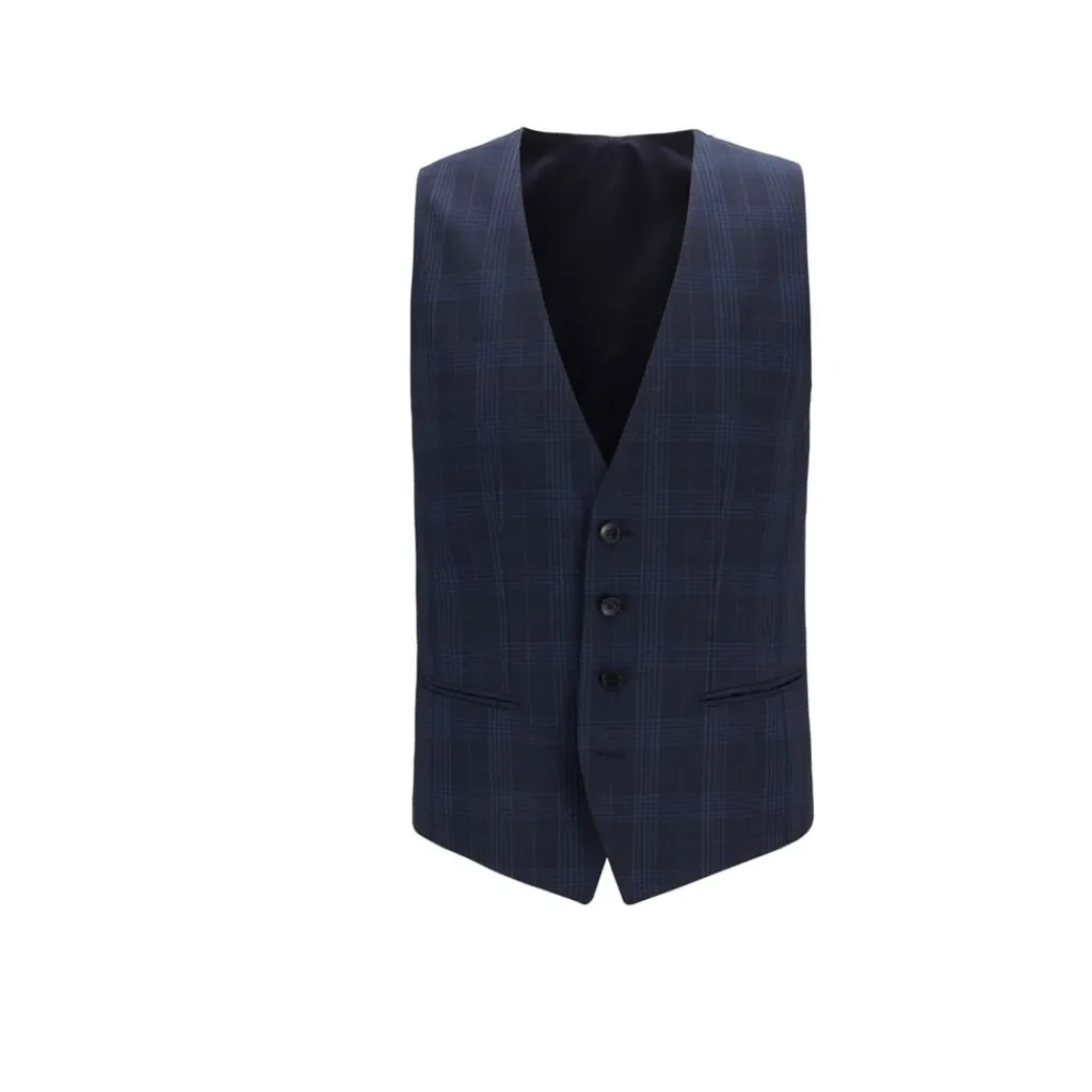 Formalwear*Hugo Boss Huge6 Waistcoat in Dark Blue