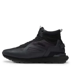 Trainers|Footwear*Hugo Cubite Hi-Top Trainers in Black