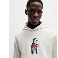 Sweatshirts*Hugo Dartchon Animal Graphic Hoodie in Natural