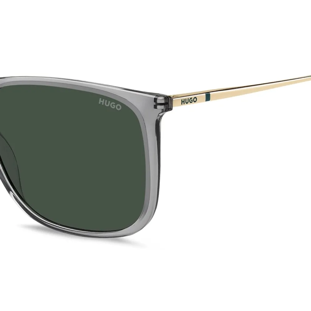 Sunglasses*Hugo Detailed Square Sunglasses in Grey