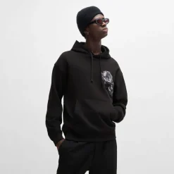Sweatshirts|Hoodies*Hugo Dirosehood Hoodie in Black