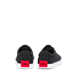 Pumps*Hugo Dyer Canvas Tennis Trainers in Black