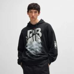Sweatshirts|Hoodies*Hugo Dynamic Branding Hoodie in Black