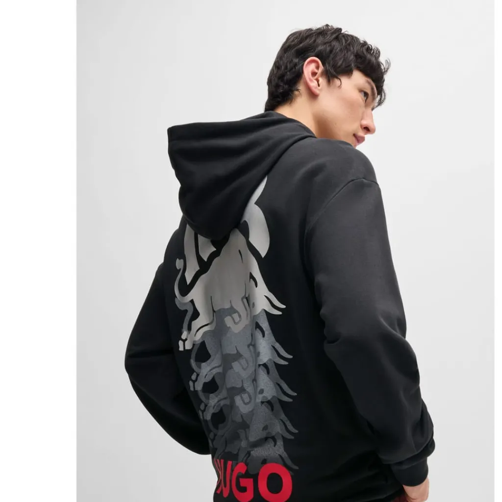 Sweatshirts|Hoodies*Hugo Dynamic Branding Hoodie in Black
