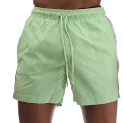 Shorts*Hugo Fab Logo Tape Swim Shorts in Green