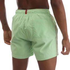 Shorts*Hugo Fab Logo Tape Swim Shorts in Green