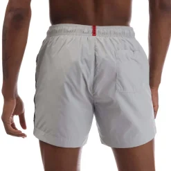Shorts*Hugo Fab Logo Tape Swim Shorts in Grey