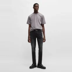 Jeans*Hugo Five Pocket Design Slim Jeans in Black