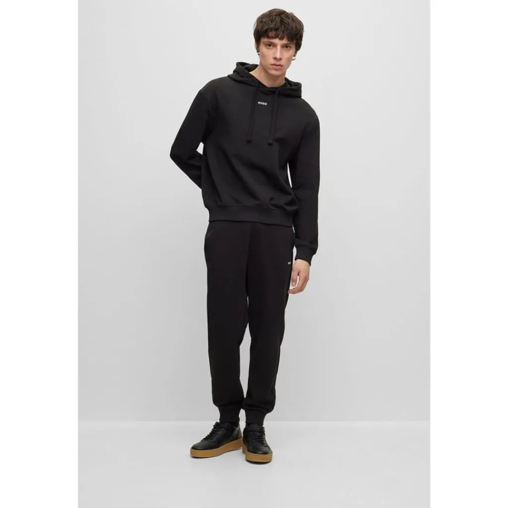Hoodies*Hugo Hooded Relaxed Fit Long Sleeve Sweatshirt in Black
