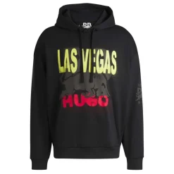 Sweatshirts*Hugo Las Vegas Special Artwork Hoodie in Black