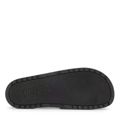 Beach Shoes*Hugo Match Sliders in Black