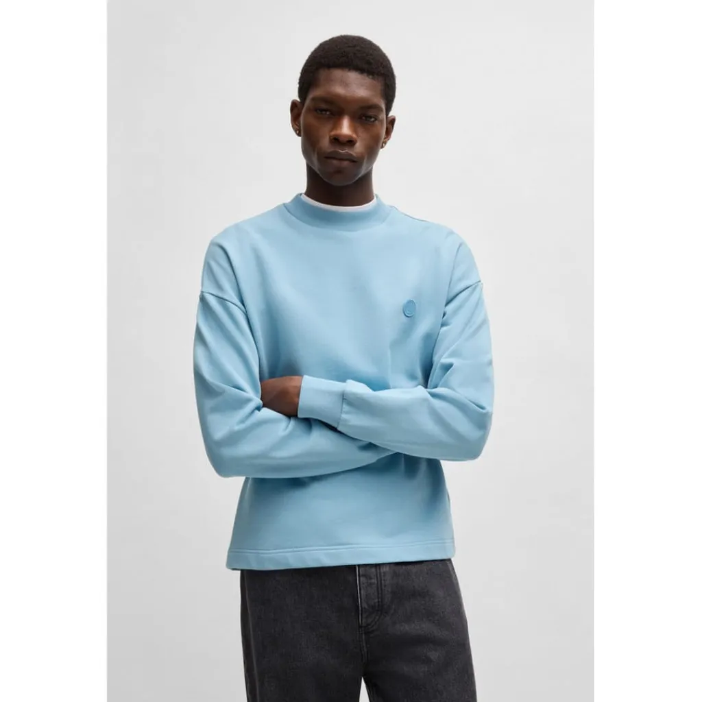 Sweatshirts*Hugo Ninnyo Crewneck Sweatshirt in Blue