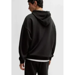 Sweatshirts|Hoodies*Hugo Noiderhood Chain Stitch Logo Hoodie in Black