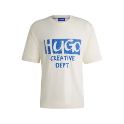 T-Shirts And Vests*Hugo Nugocrea Logo Artwork T-Shirt in White