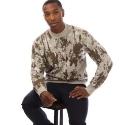 Sweatshirts*Hugo Palm Tree Jacquard Sweatshirt in Beige