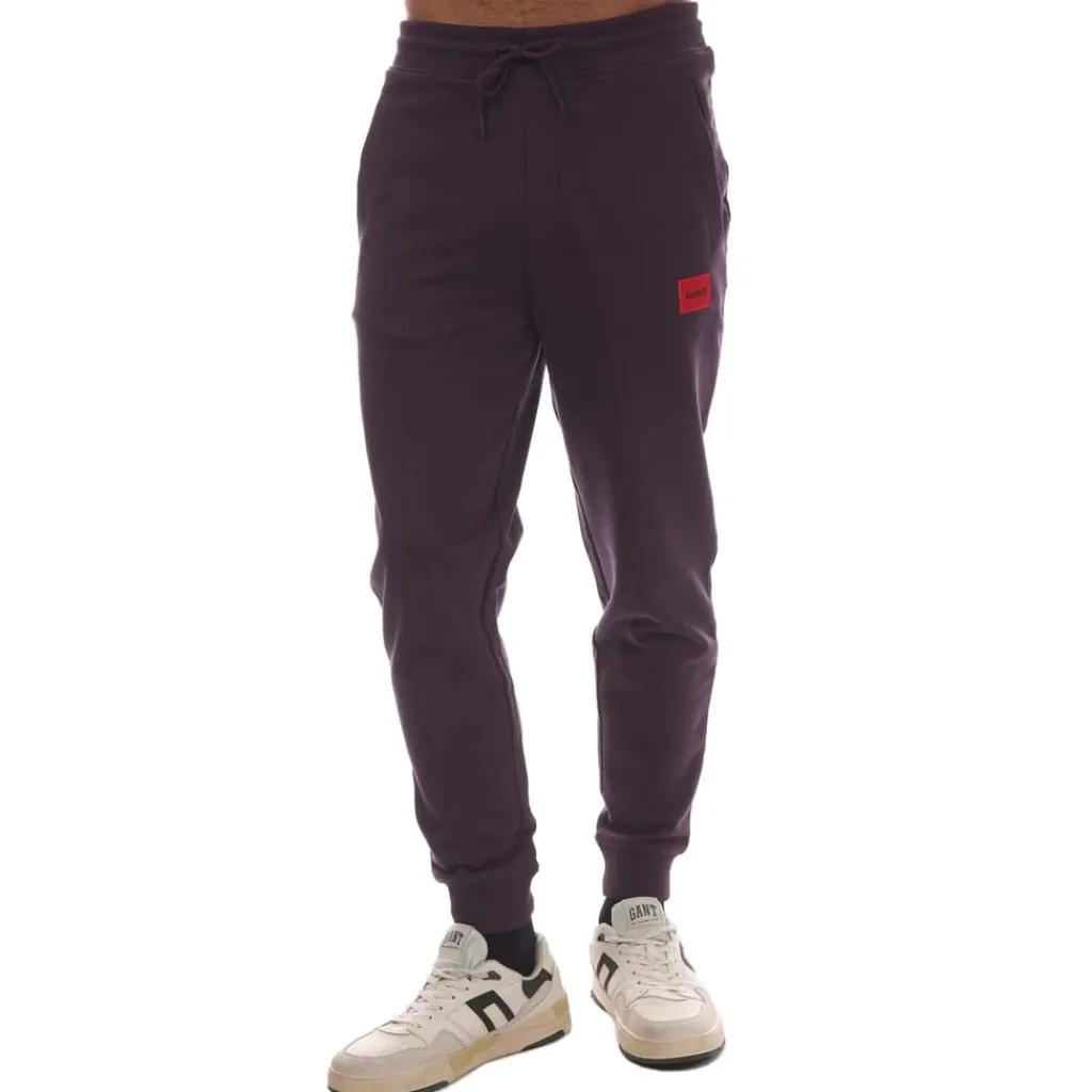 Trousers*Hugo Red Box Logo Tracksuit Bottoms in Purple