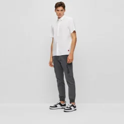 Shirts*Hugo Regular Fit Short Sleeve Shirt in White