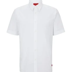 Shirts*Hugo Regular Fit Short Sleeve Shirt in White