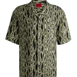 Shirts*Hugo Regular Fit Short Sleeve Shirt in Green