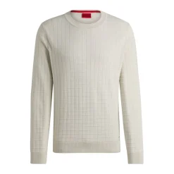 Knitwear*Hugo Scoult Crewneck Sweater in Natural
