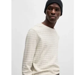 Knitwear*Hugo Scoult Crewneck Sweater in Natural