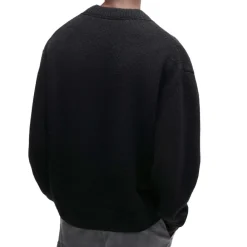 Knitwear*Hugo Seese Logo Detail Oversized Sweater in Black