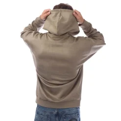 Sweatshirts|Hoodies*Hugo Sly Suede Hoodie in Green