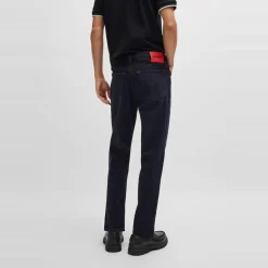 Jeans*Hugo Tapered Fit Five Pocket Jeans in Blue